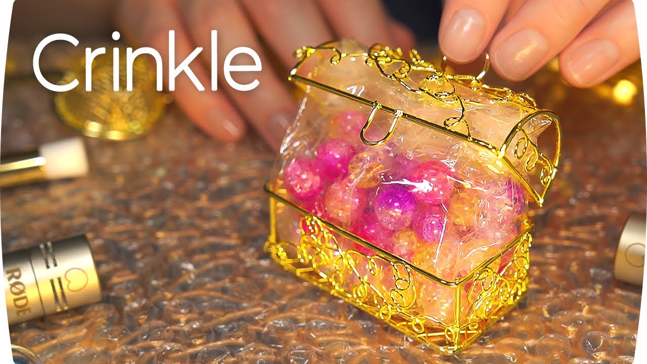 ASMR Slow & Calm Golden Crinkle Sounds for Deep Sleep (No Talking)