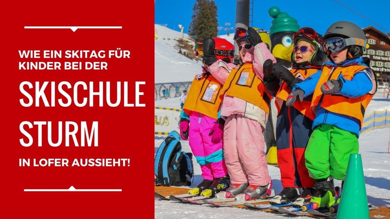 Wie ein Skitag für Kinder bei der Skischule Sturm in Lofer aussieht!