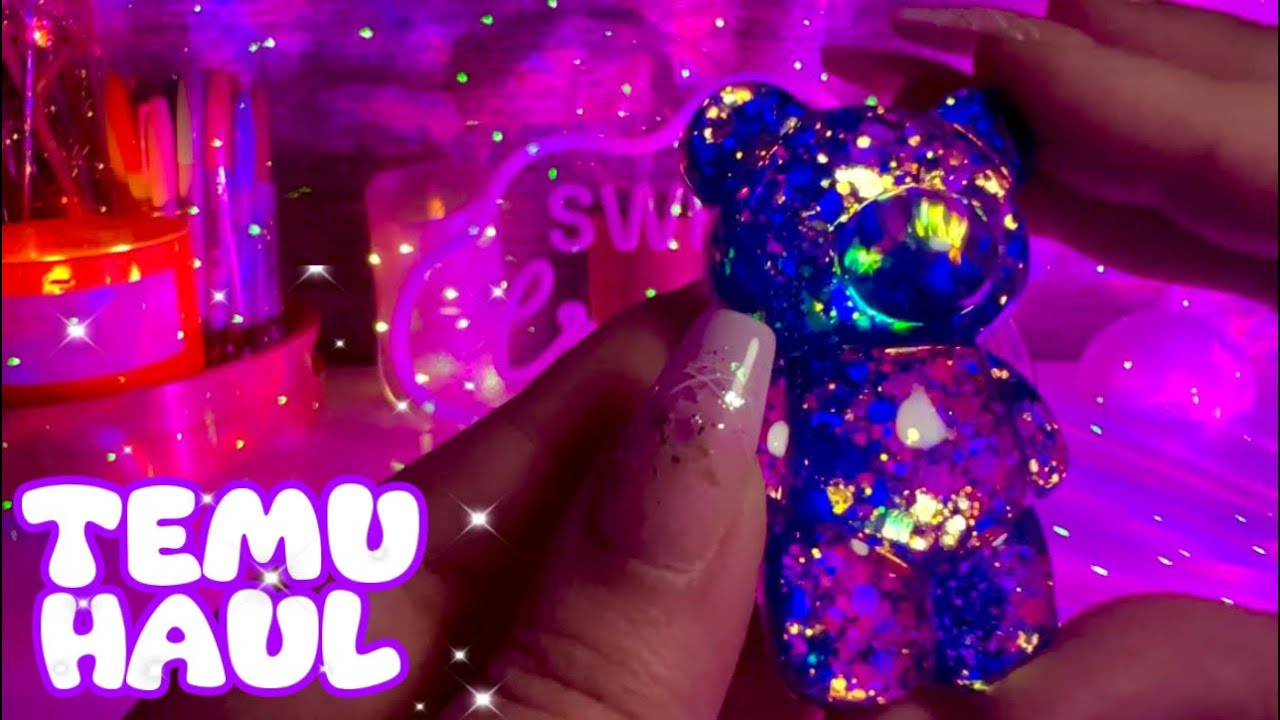 ASMR tingly TEMU haul 💜✨