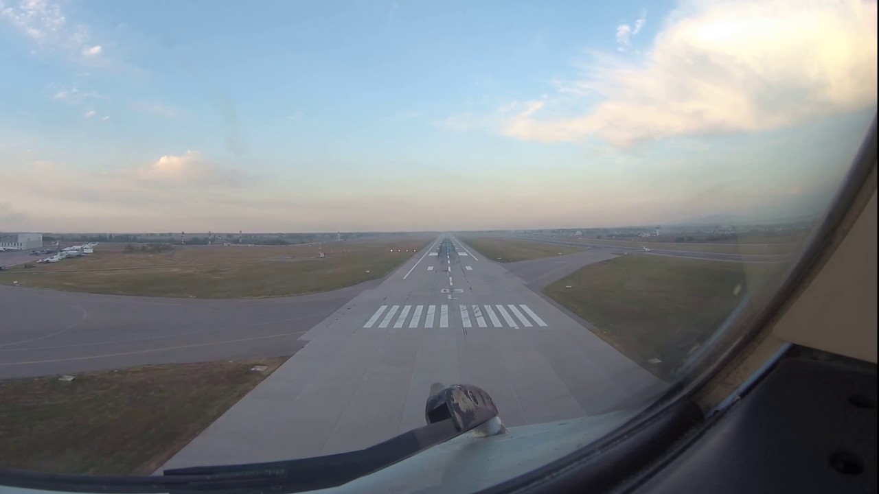 Посадка в Алмате, Landing in Almaty