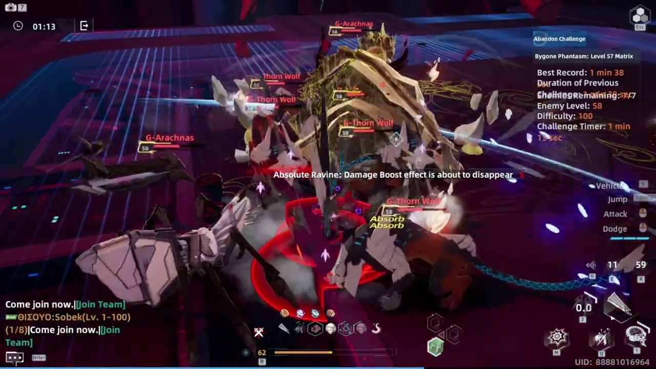 Tower of Fantasy: Bygone floor 57 | Gnonno NemesisVoidPiercer Zeke | Warp server
