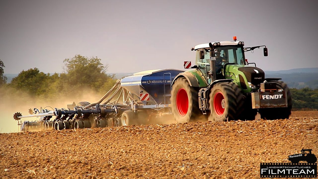 Fendt 936 Vario mit Köckerling Ultima 800. Babbe Bülow bei der Weizen aussaat 2013