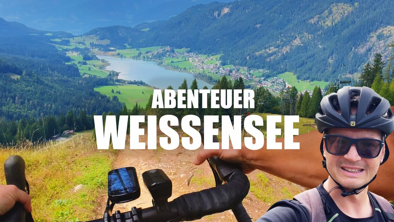 CRAZY: Am Weissensee mit GRAVELBIKE am MTB-Trail 😂