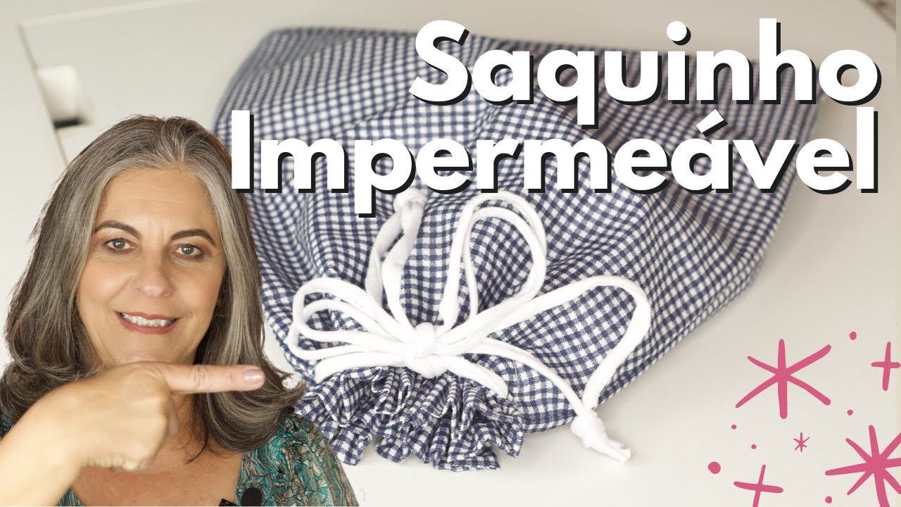 Como fazer um SAQUINHO IMPERMEÁVEL! Guarde roupas molhadas e chinelos na mala!