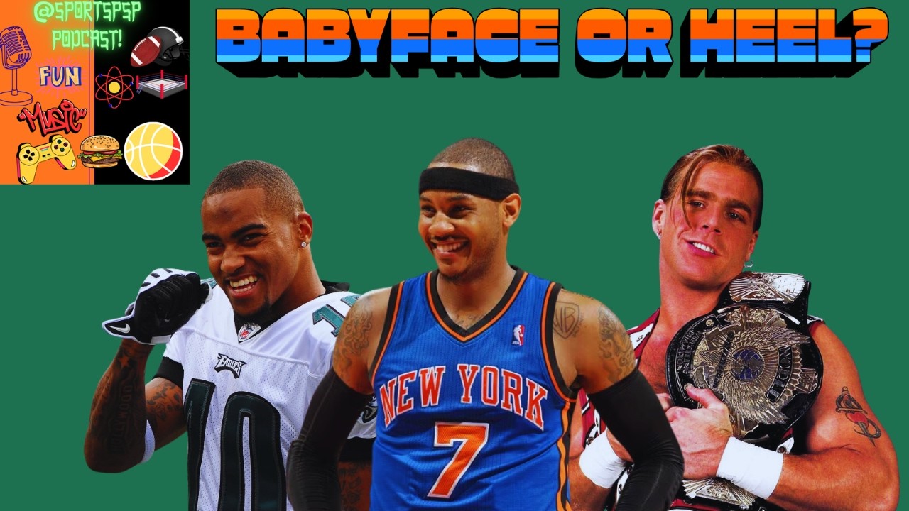 Babyface or Heel? #sports #nfl #nba #wwe #shawnmichaels #deseanjackson #carmeloanthony #football