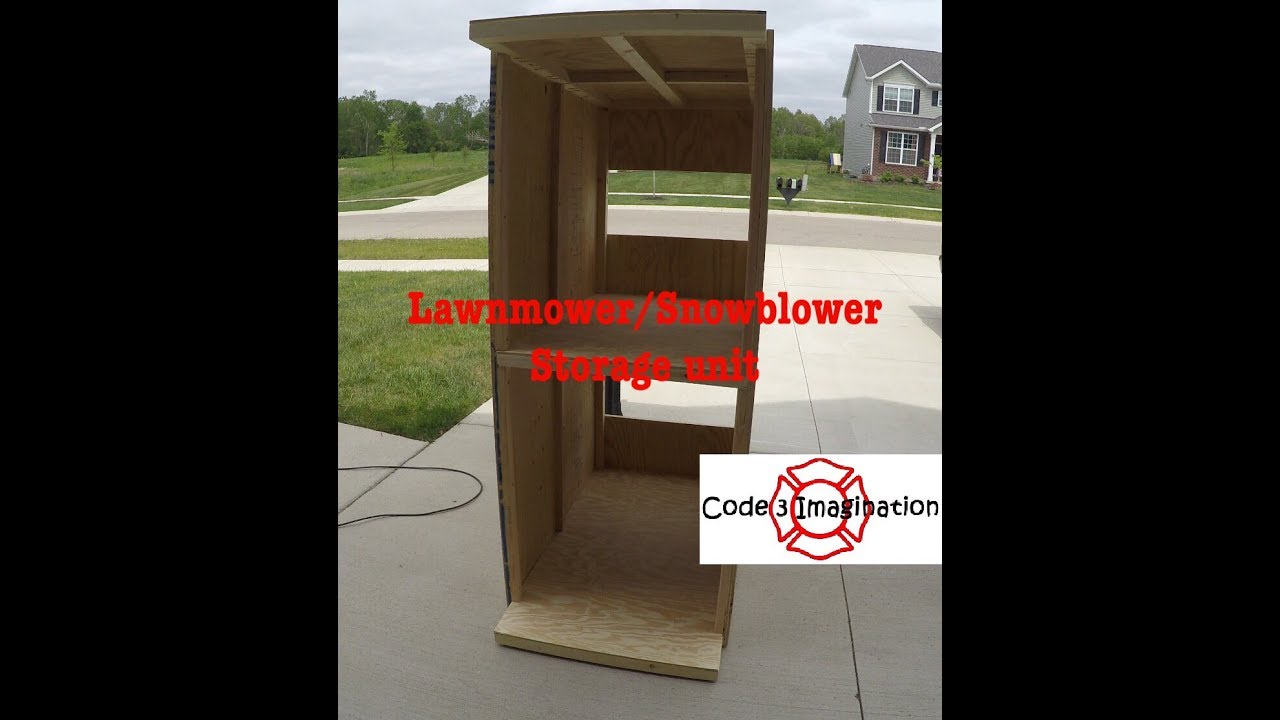 Lawnmower/Snowblower storage cabinet