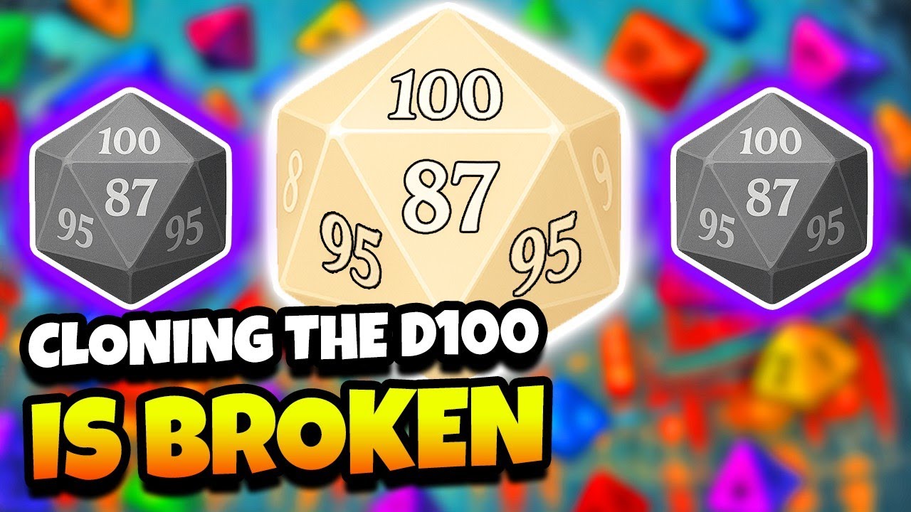 I BROKE The Dice-Combo Game by CLONING 100-sided Dice! | Dice Dice Baby