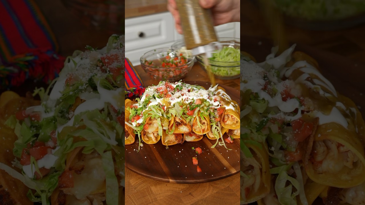 Crispy Chicken Taquitos in 20 Minutes | Easy & Delicious! #easyrecipe #taquitos #homecook