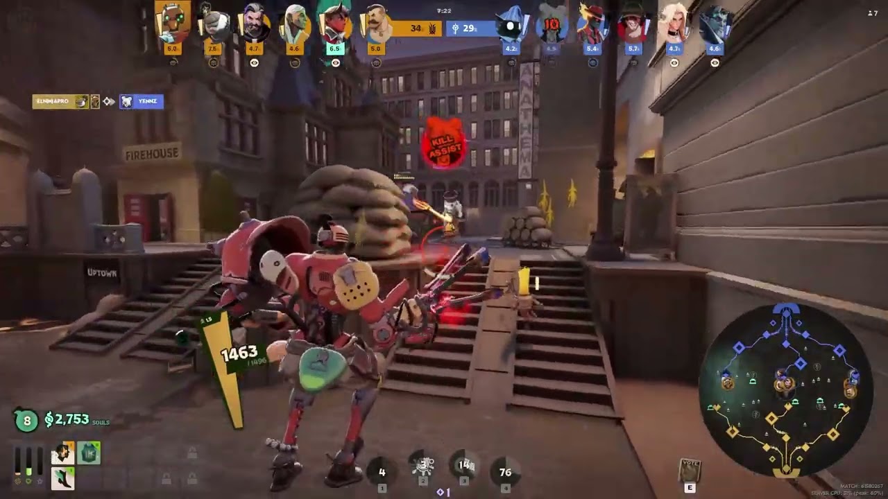 Deadlock High MMR - Bebop 21 Kill (Guide Gameplay). No Commentary