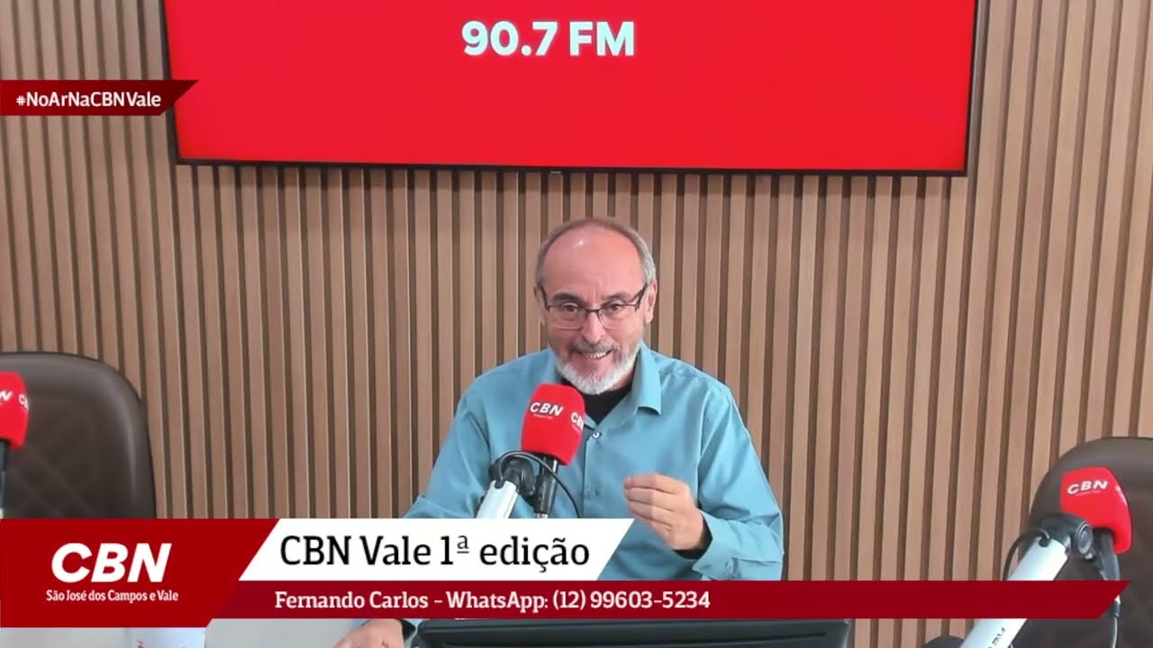 CBN VALE 1ª Edição: Ernesto Sampaio,Porto São Sebastião e Natália Resende Sec. SEMIL. #NoArNaCBNVale