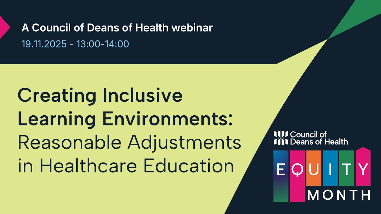 Creating Inclusive Learning Environments:  Reasonable Adjustments in Healthcare Education