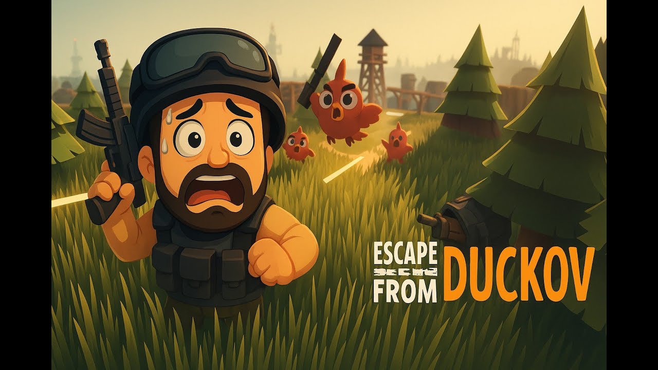 🦆 الهروب من مدينة البط!! 😂 | Escape From Duckov Funny Gameplay 💥 لعبة بقاء مجنونة 2025