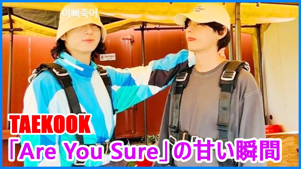 【TAEKOOK   グクテテ】Taekook  🐰🐻「Are You Sure」の甘い瞬間 💜💜 #Taekook#グクテテ#vkook