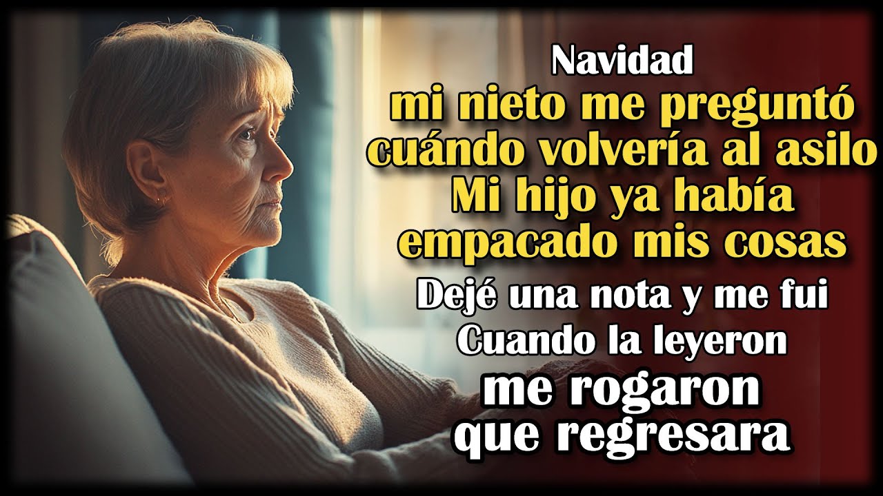 El día de Acción de Gracias mi hijo me echó con mis cosas. Me fui. Luego leyó mi nota… y lloró