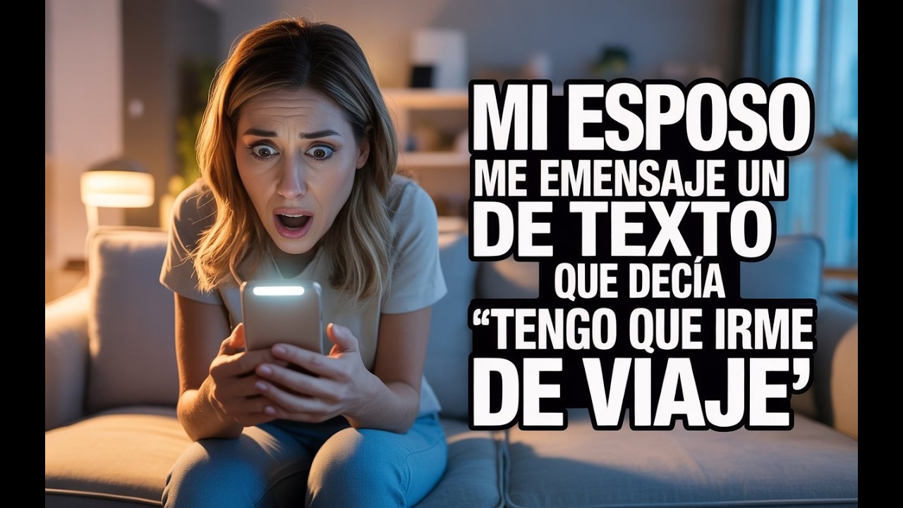 Mi esposo me envió un mensaje de texto que decía  “Tengo que irme de viaje de trabajo por unos días