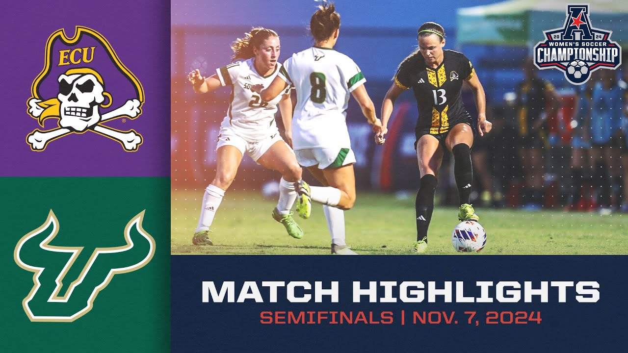 2024 American Women's Soccer Semifinals - #3 East Carolina vs #2 South Florida