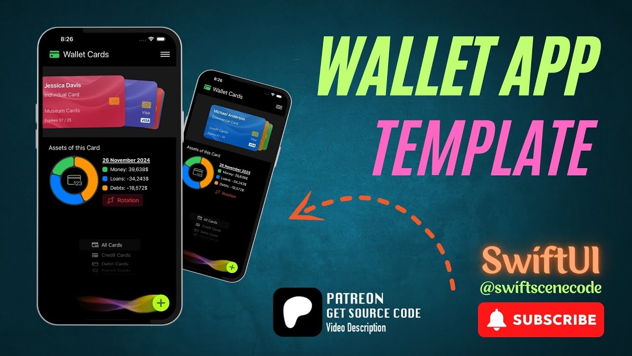 Revolutionize Your Finances with the Ultimate Wallet App | Trending SwiftUI Design!
