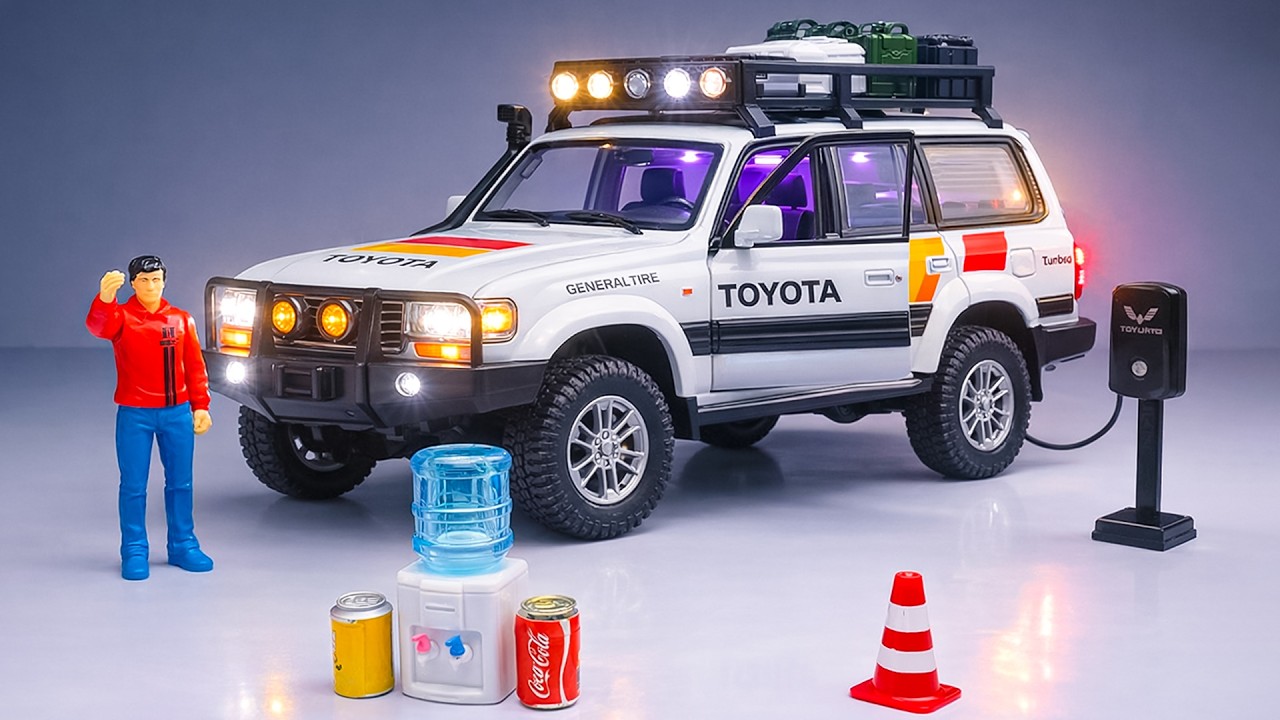 Unboxing of Scale Model Toyota Land Cruiser Prado LC80 1:18 | Diecast Model | Miniature Diecast Zone