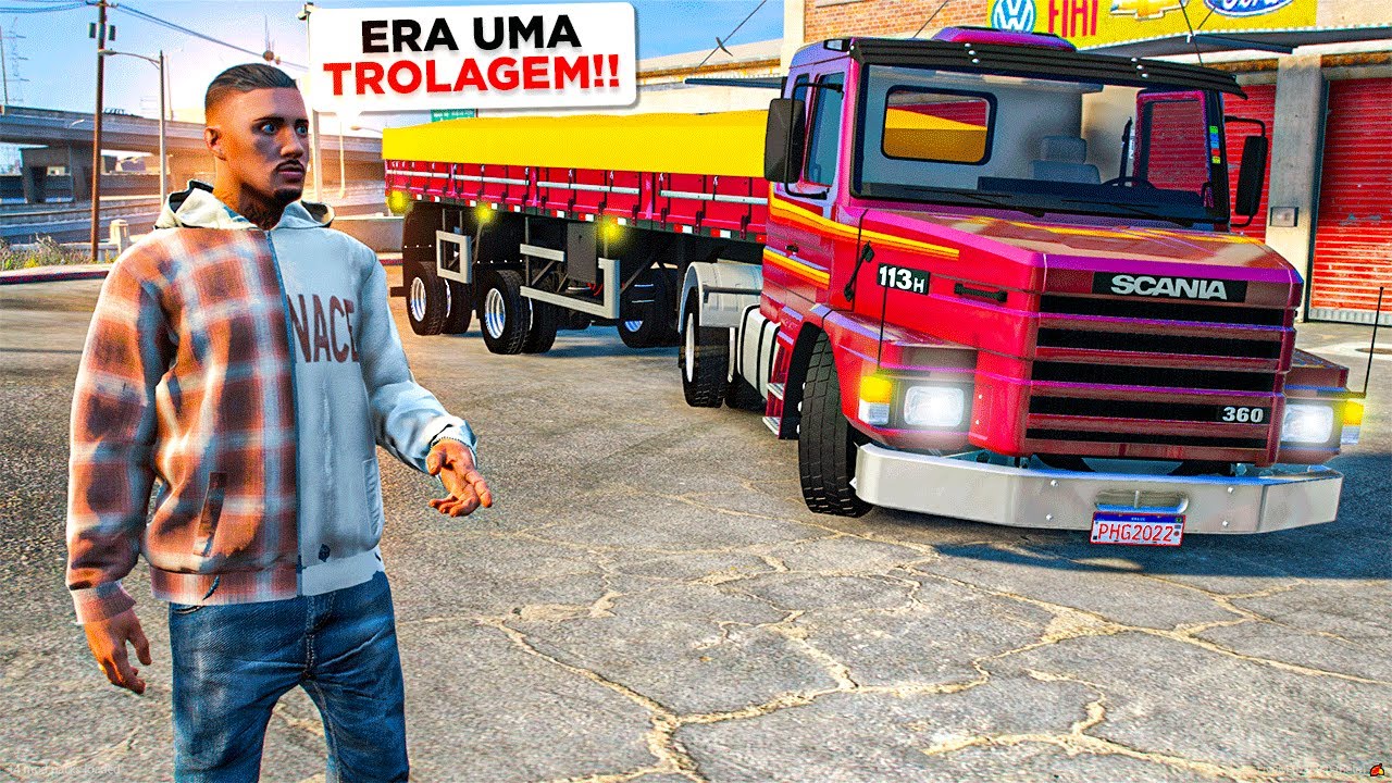 GTA V : VIDA DE CAMINHONEIRO | ERA TROLAGEM 🤬! OLHA O QUE MEU AMIGO FEZ COM MEU CAMINHÃO 😱! #357