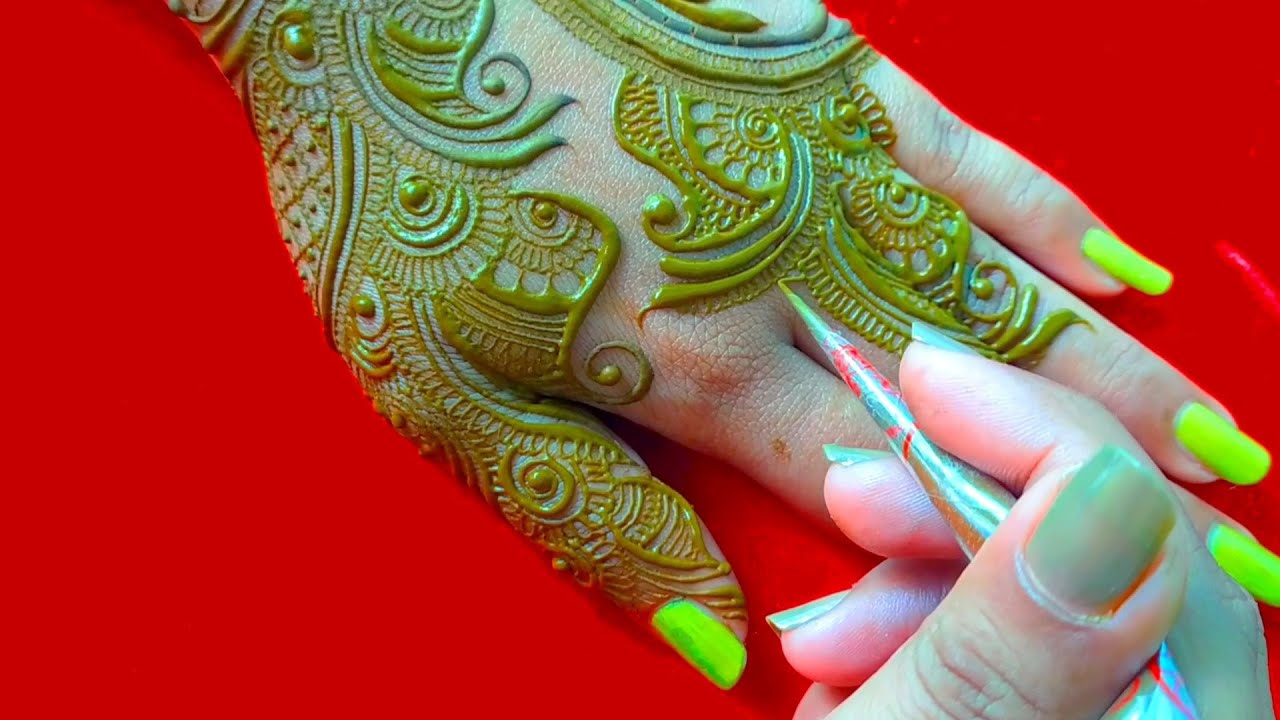 classic arbic Mehndi Design ll modern touch henna design llunique beautiful stylish Mehndi design ll