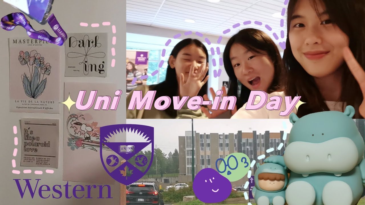 Western University Move In💜 +Dorm Tour | 大学新生入校日🇨🇦