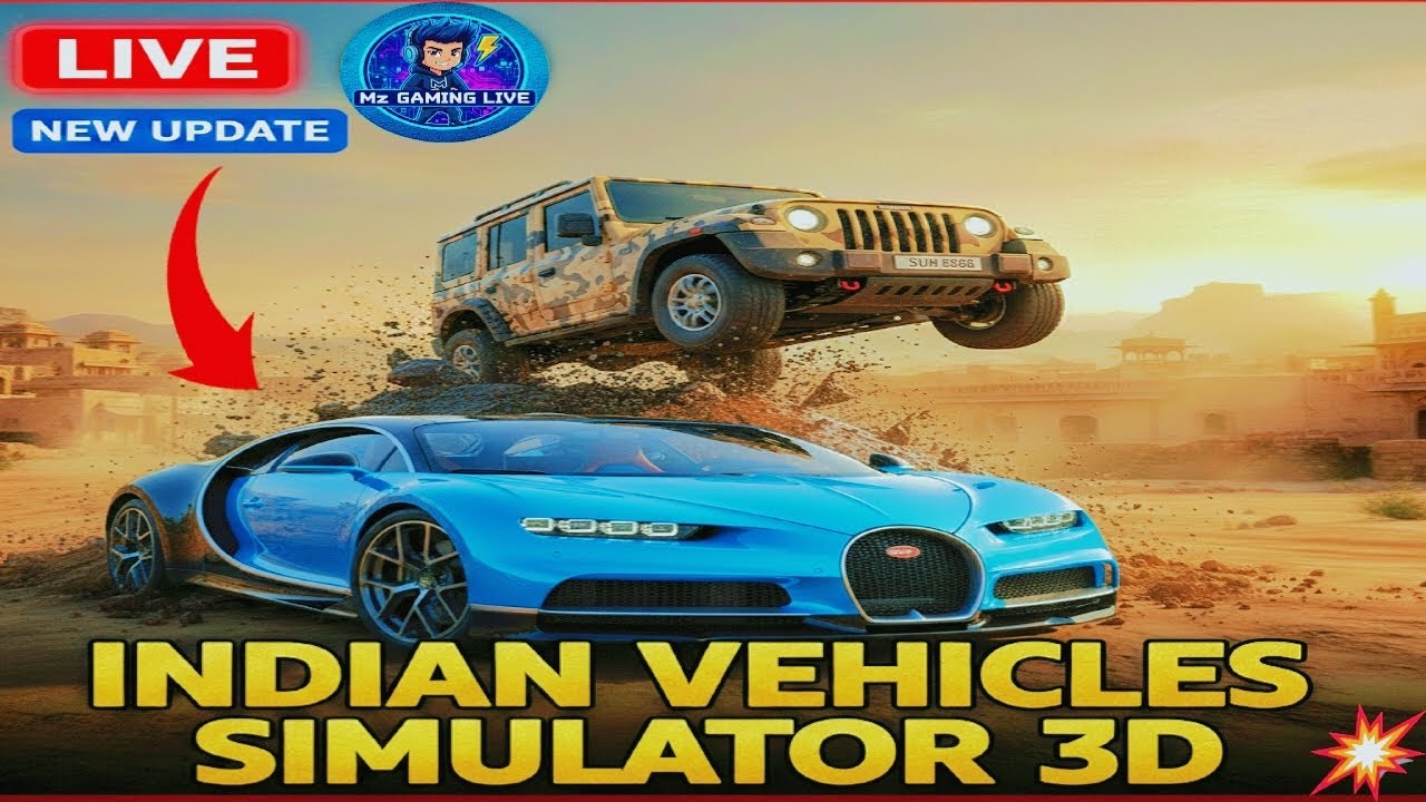 BUGATTI IN INDIAN VILLAGE?! 😱 | Indian Vehicles Simulator 3D New Update Live 🇮🇳