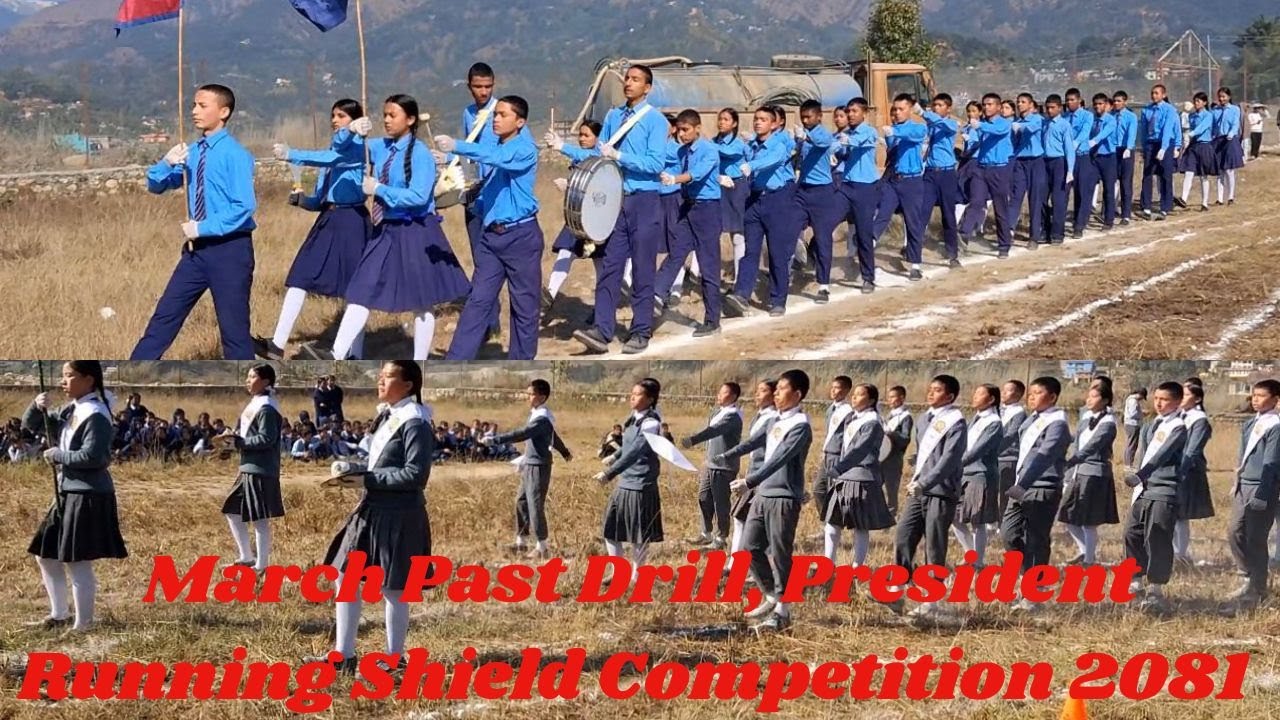 March Past Drill President Running Shield Competition 2081 Putalibazar Municipality Syangja