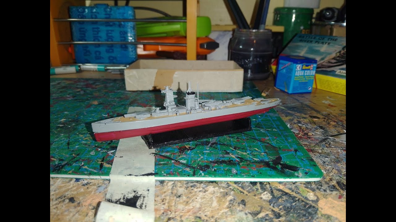 Eaglewall - 1/1200 - German Kriegsmarine - Pocket Battleship - KMS Graf Spee - Model Building Video