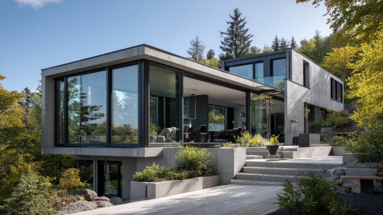 Inside a Stunning Modern Minimalist Home Surrounded by Nature | Dream House Tour