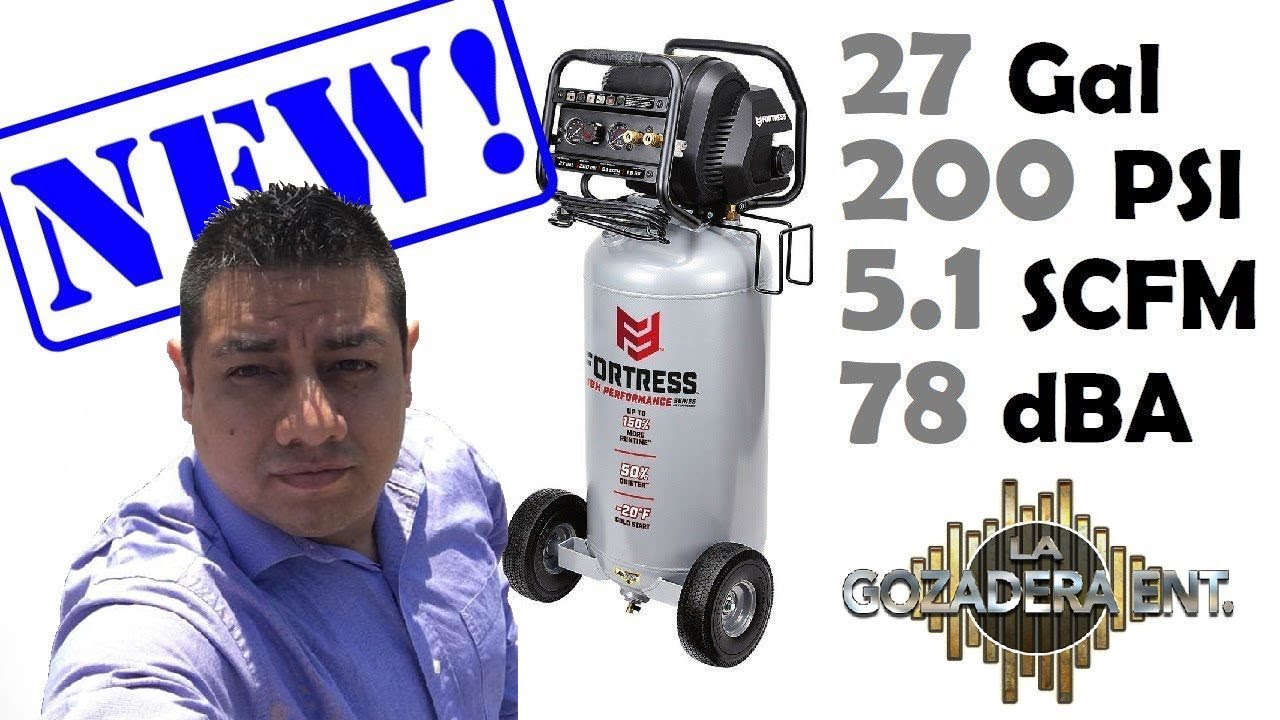Compresora de aire FORTRESS 27 Galones, 200 psi.
