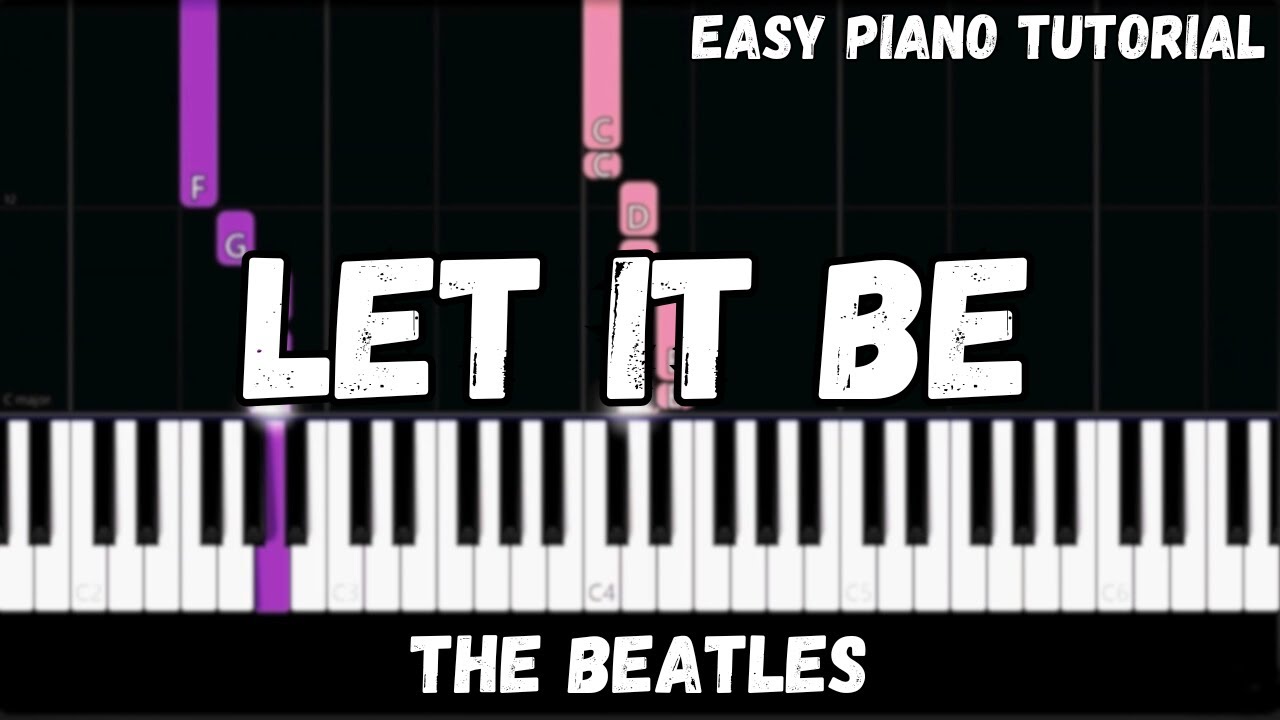 The Beatles - Let It Be (Easy Piano Tutorial)