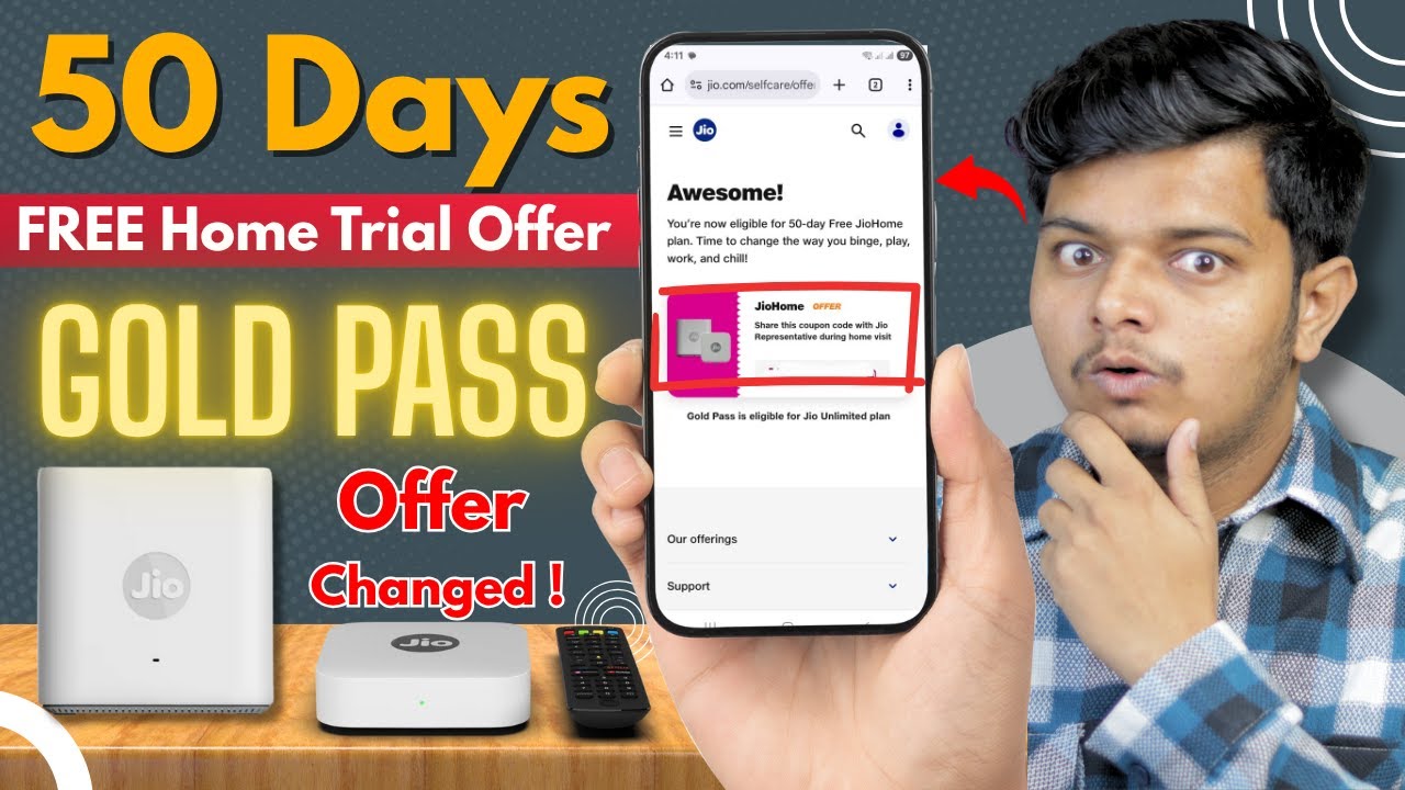Jio Home 50 Days FREE Trial Offer: Gold Pass & Offer Changed !