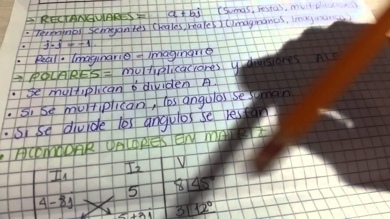 Como resolver una matriz de complejos 2X2. Aplicacion en circuitos.