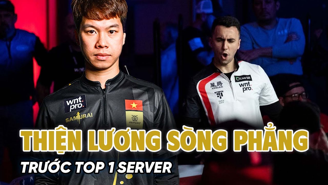Thien Luong had a very fair match against the top player on the server.