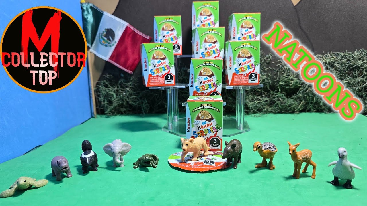 Abriendo 8 Kinder Sorpresa con un Animal Sorpresa (tercera apertura)