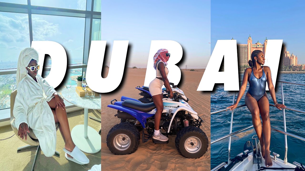 BLACK GIRL IN DUBAI VLOG🔥: Yacht Tour, Desert ATV, EXPO 2020, Jet Ski (Dubai for the first time)