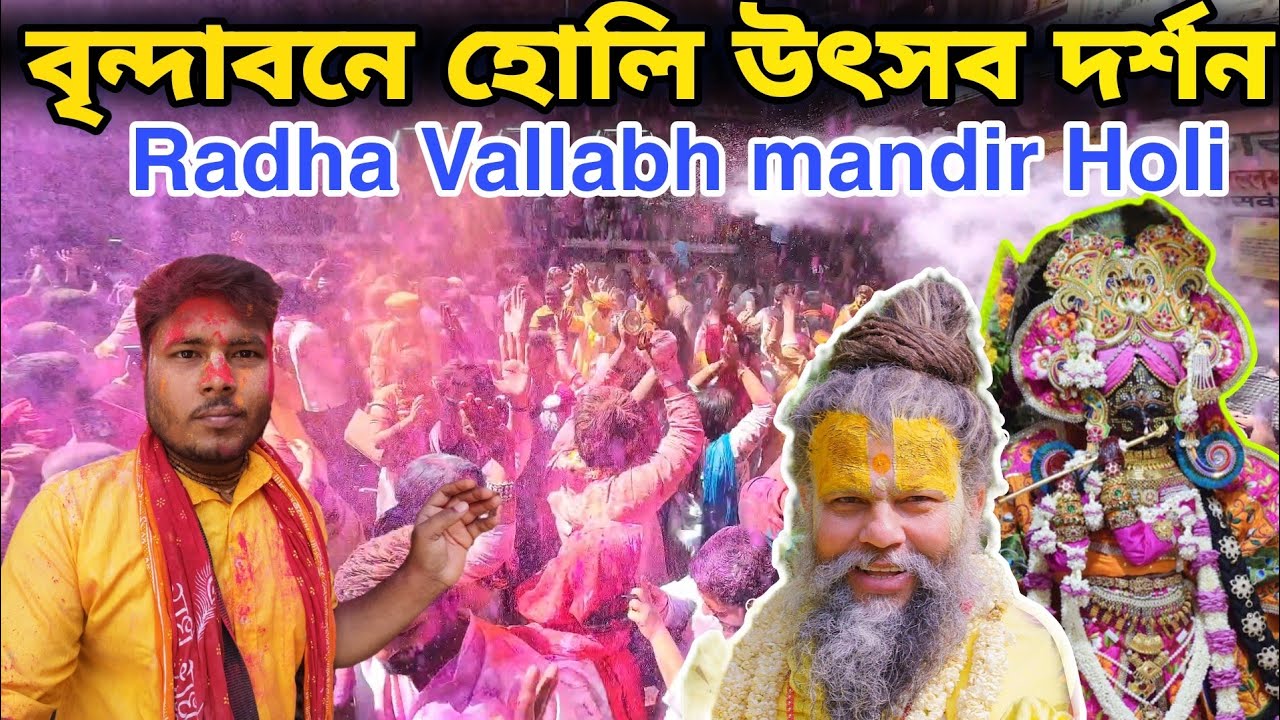 বৃন্দাবনে হোলি উৎসব !! দর্শন করুন Radha Vallabh mandir Holi  বৃন্দাবন ধাম