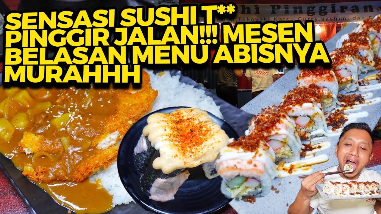 KALAP MAKAN BELASAN MENU DI SUSHI INI DAN KAGET BANGET ABISNYA MURAHH???!