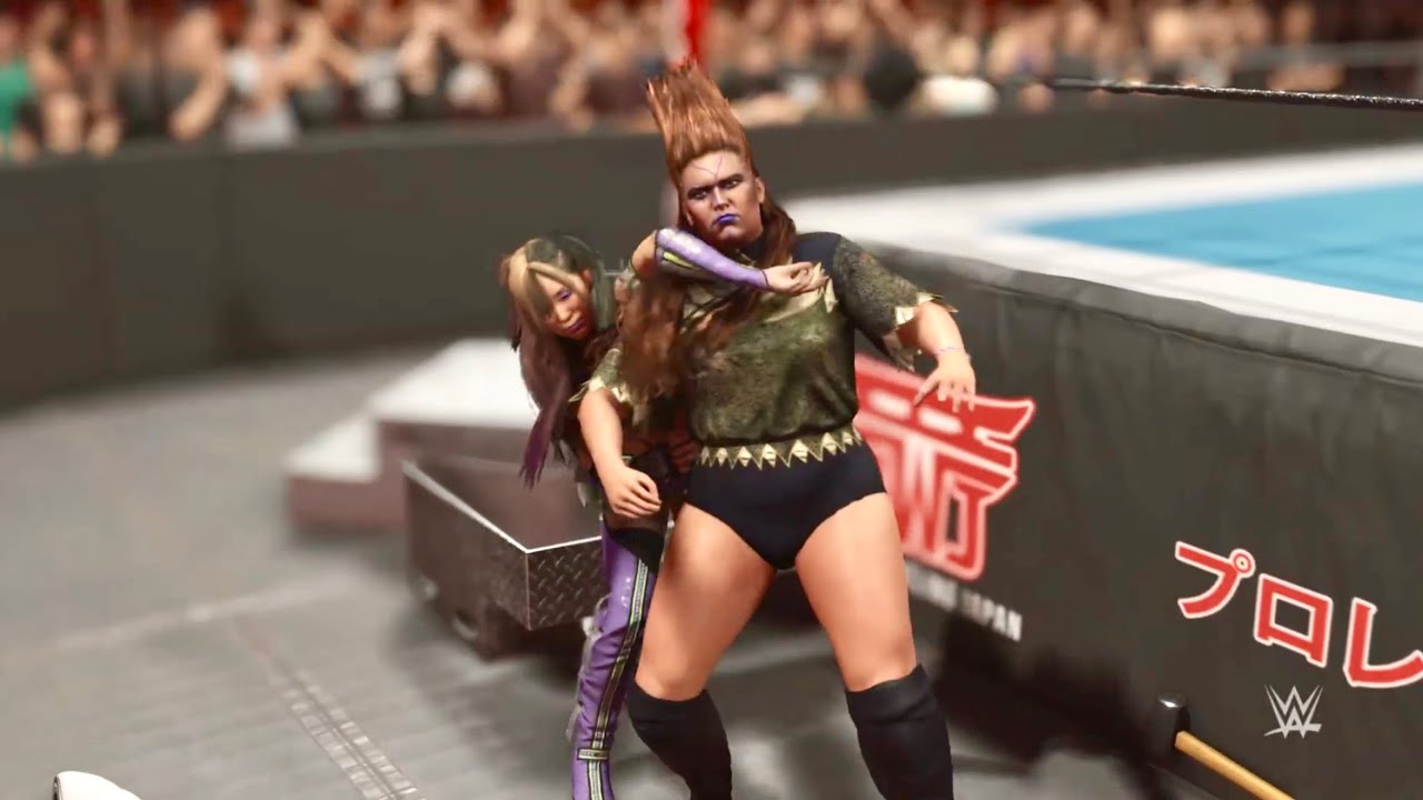 Kairi Sane Vs. Bull Nakano: Falls Count Anywhere, NJPW - WWE 2K25 PS5