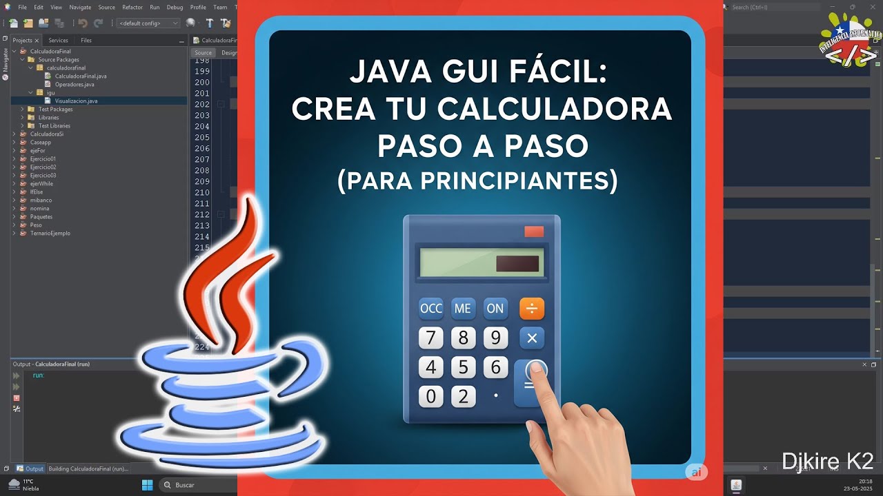 Tu Primera App Java con Interfaz Gráfica ¡Calculadora Paso a Paso! [Aprende a Programar]