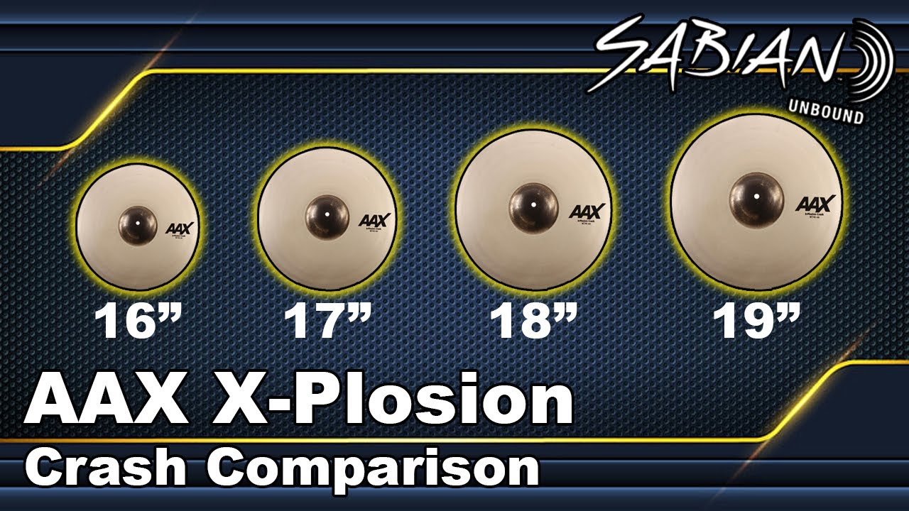 Sabian AAX X-Plosion Crash Cymbal Comparison: 16