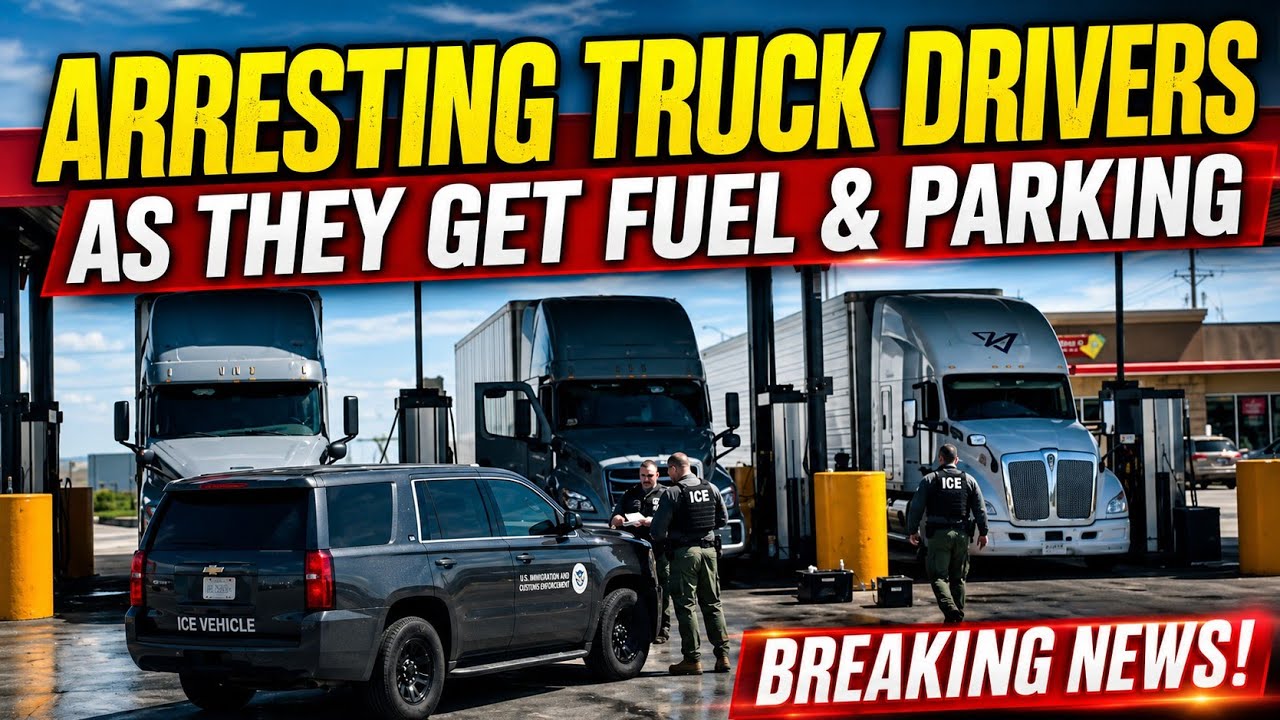Truck Drivers Being Arrested As They Get Fuel & Park Today