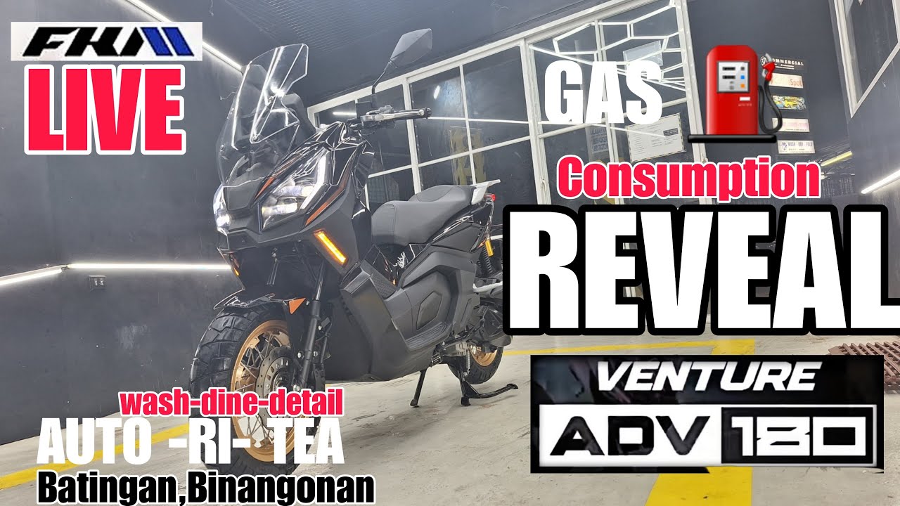 LIVE -FKM VENTURE ADV 180 ! GAS ⛽️  MILEAGE - CITY RIDE
