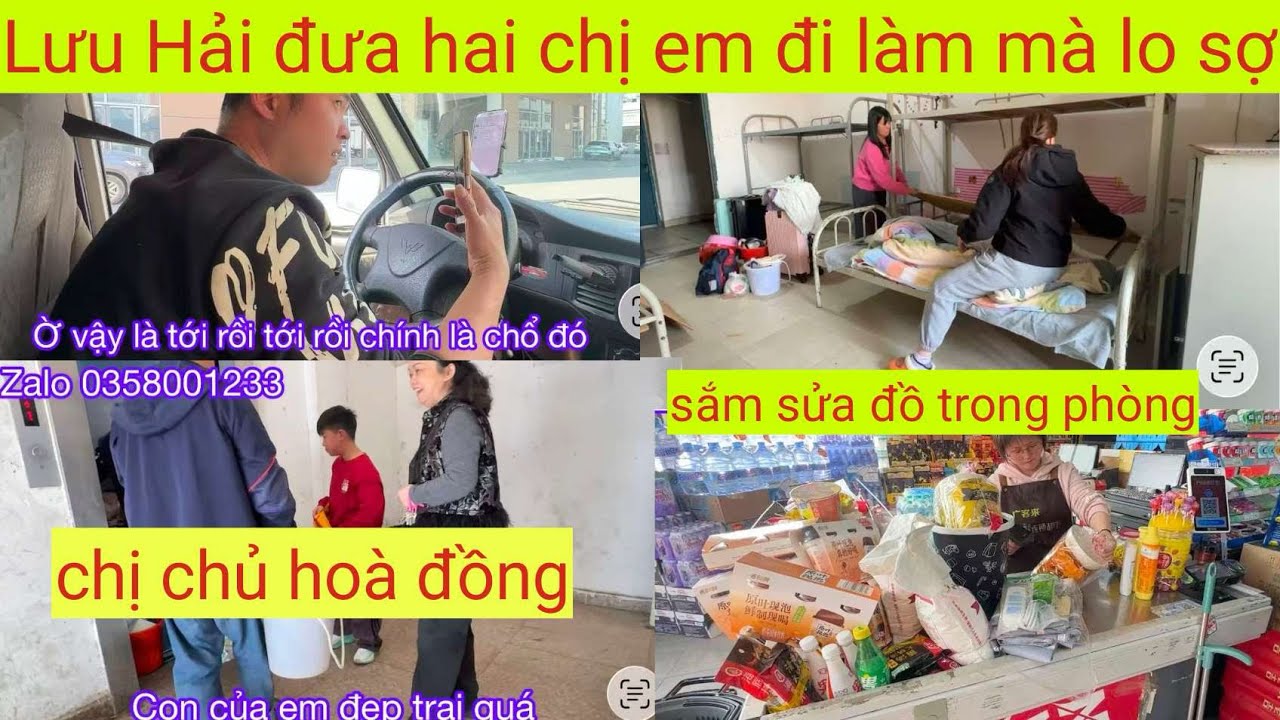 Lưu Hải đưa 2 chị em Xuân qua công ty mà lo sợ giống như lần trước chở đồ đi rồi chở đồ về