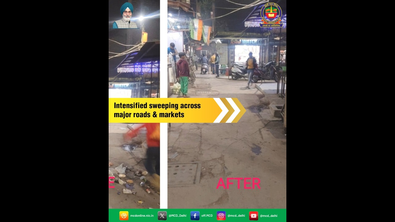 MCD in Action &mdash; Daily Efforts for a Better Capital. #mcd #mcdcares #delhi #swachhata #airpollution