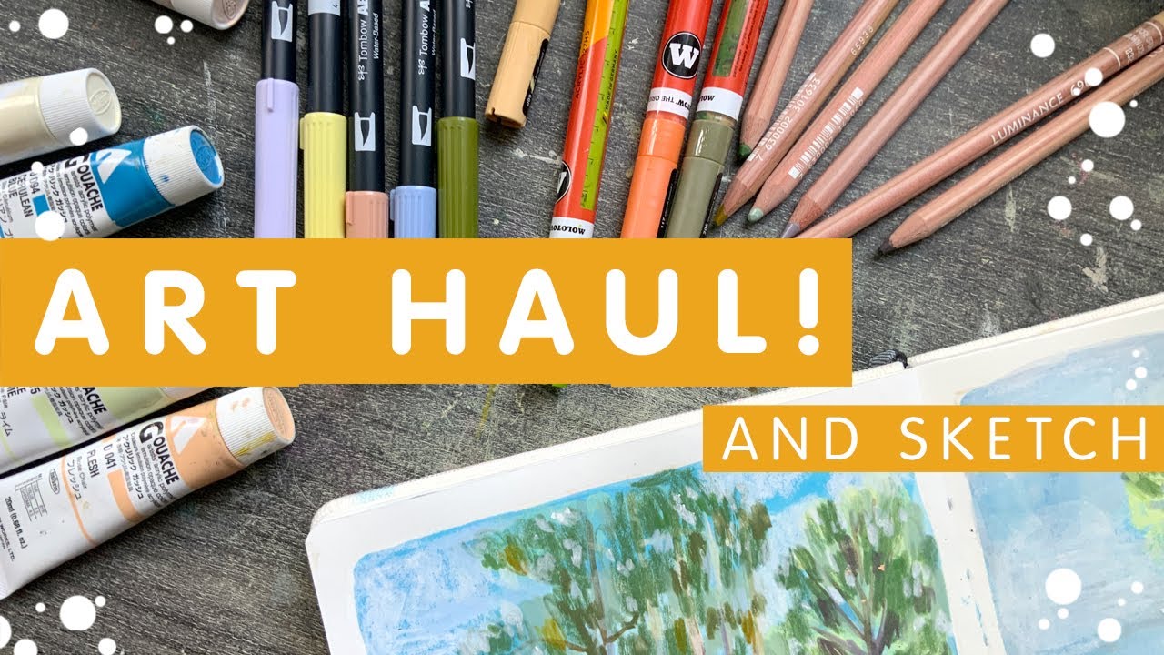 Art Haul и Chatty Painting | Лесная живопись с новыми художественными материалами | Видео Chatty Art