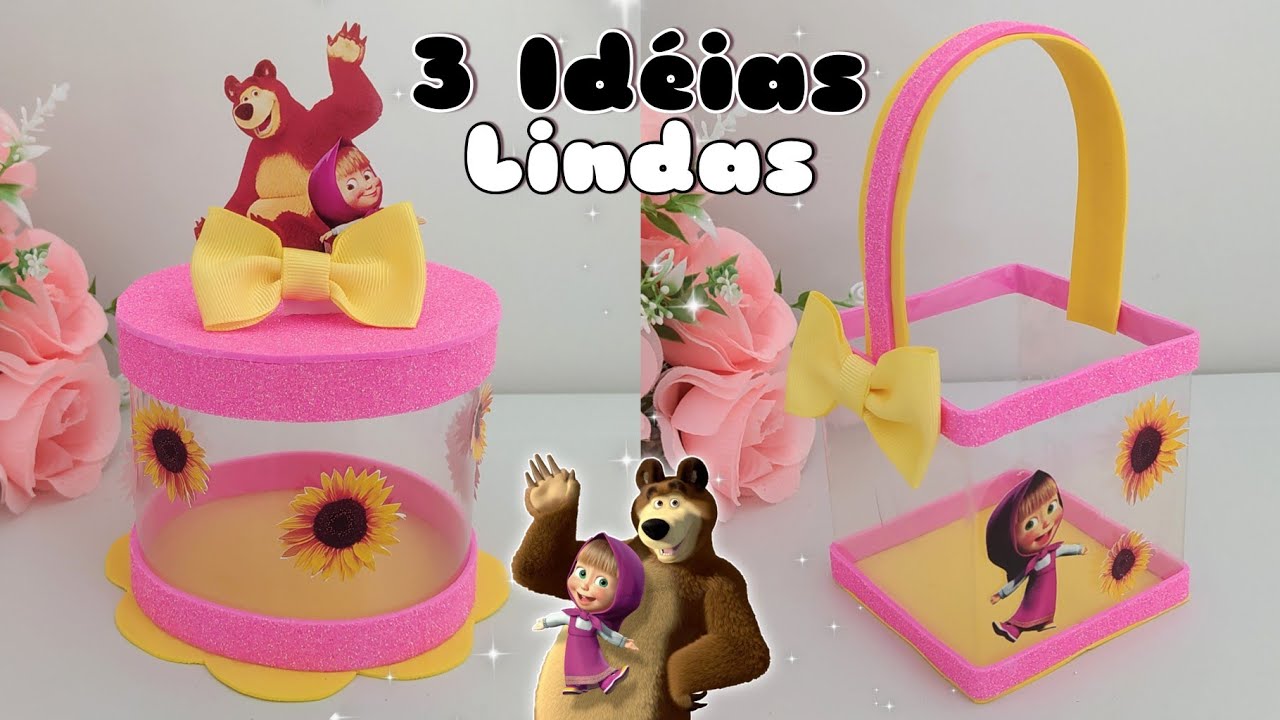 3 idéias para festa Masha e o Urso |DIY Sua Festa