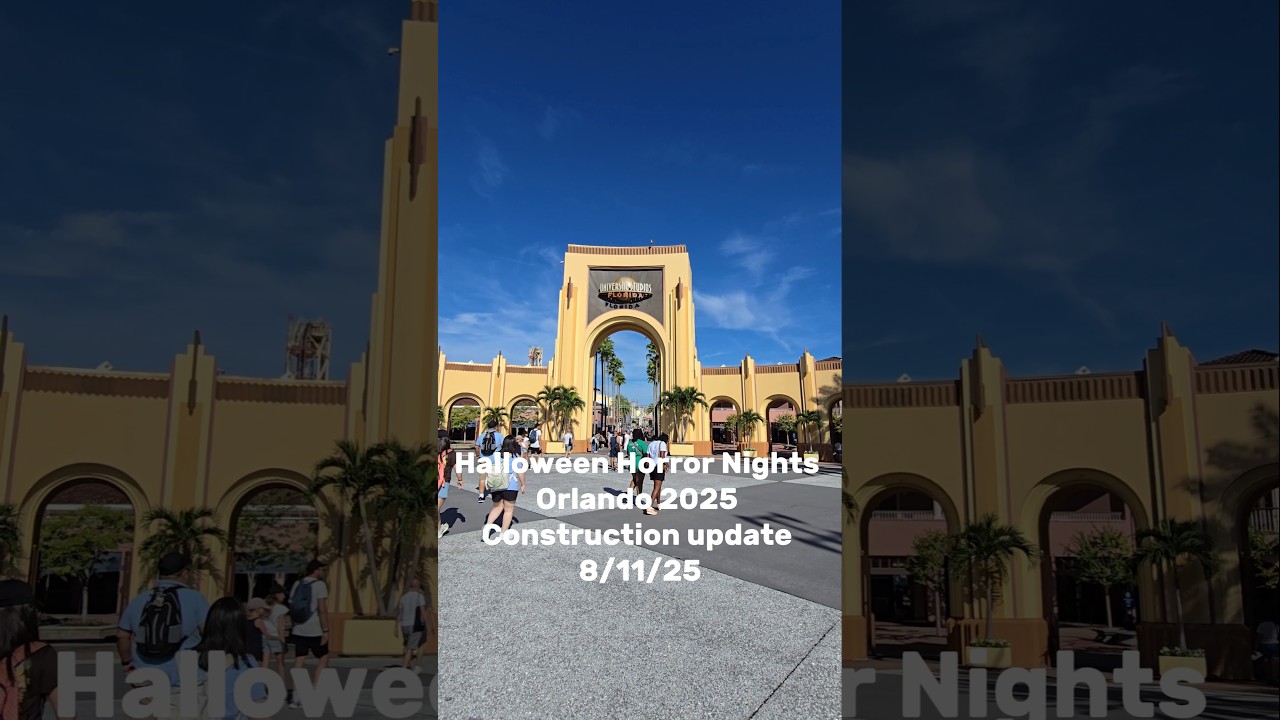 Halloween Horror Nights Construction Update  (8/11/25) #HHN #HHN34 #Halloweenhorrornights #Horror