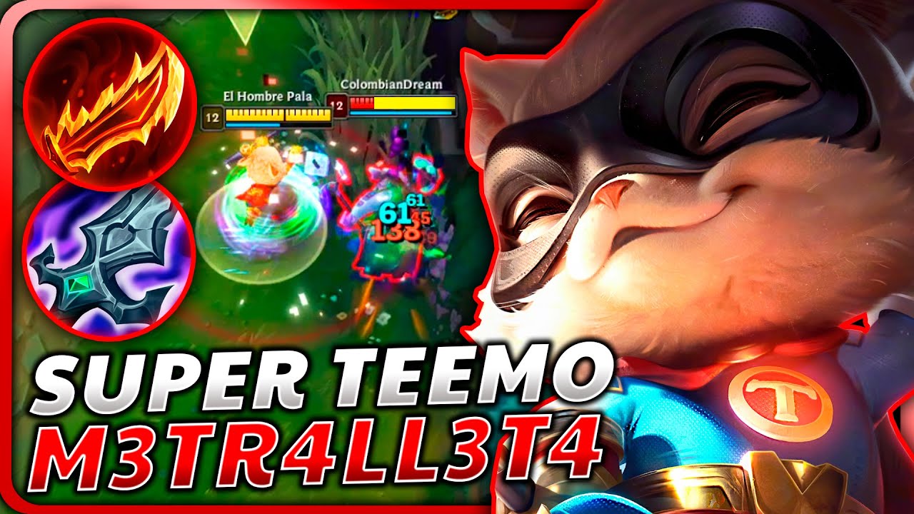 😈¡USO la *MAYOR GUARRADA* de la TOPLANE con el REWORK de TEEMO y la NUEVA RUNA de COMPAS LETAL!