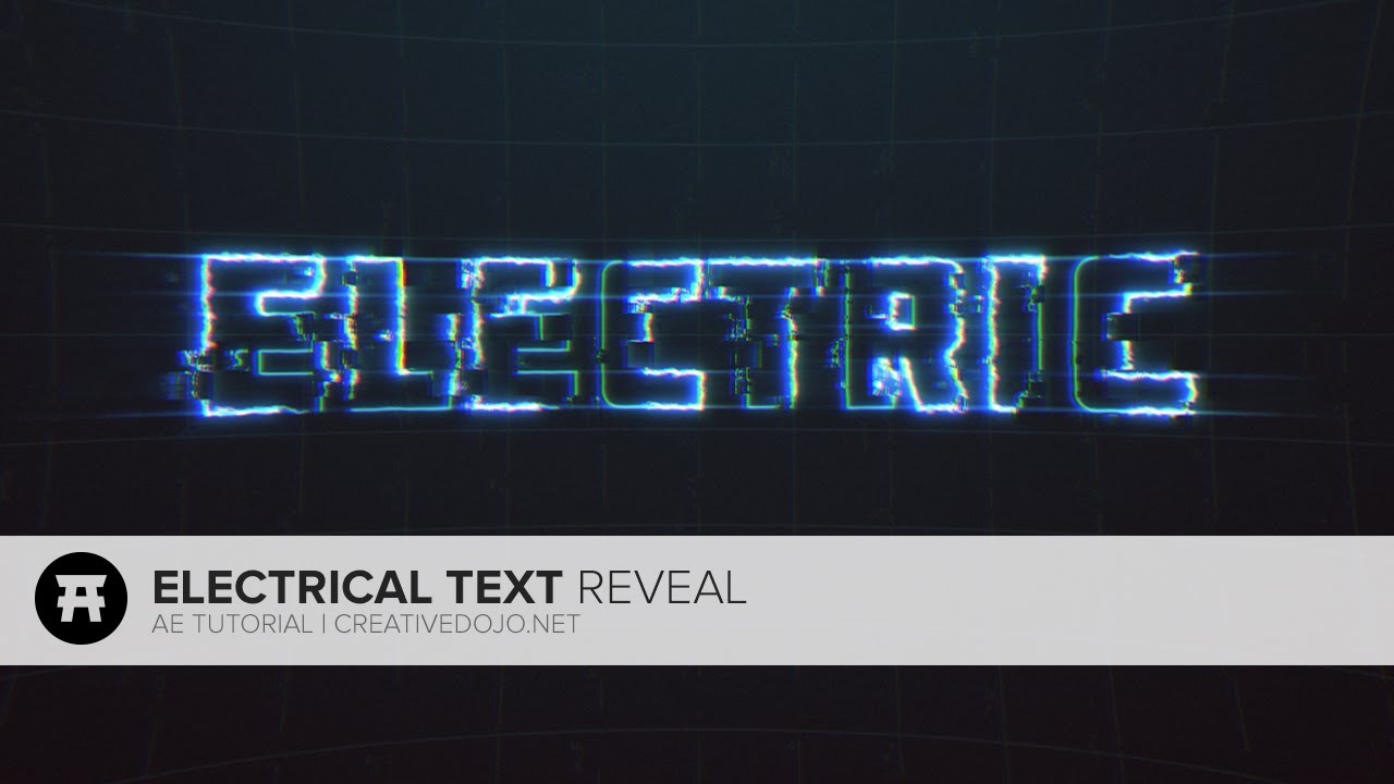 After Effects: Electrical Text Reveal Tutorial